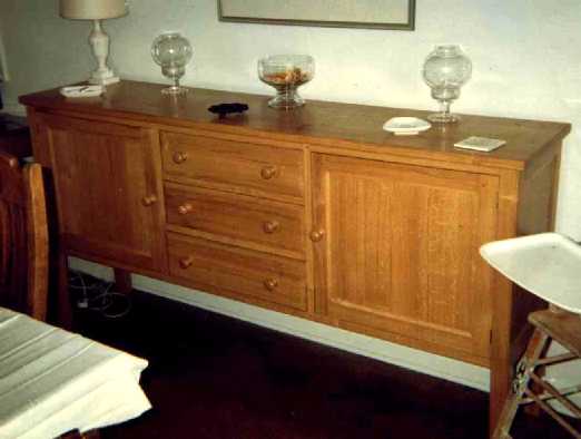 Click for a bigger picture - Sideboard in Solid Oak