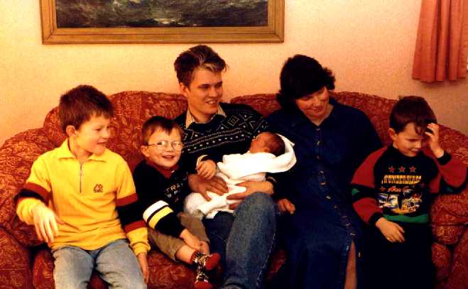 The Martin Clan - Jack, Nathaniel, Nick, Ellen (Baby), Mary & Josh